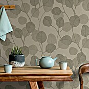 Marburg GZSZ Vinyltapete Blätterranke (Beige/Braun, Floral, 10,05 x 0,53 m) | BAUHAUS