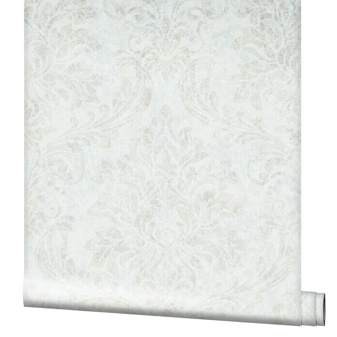Marburg GZSZ Vliestapete (Weiß/Beige, Ornament, 10,05 x 0,53 m)