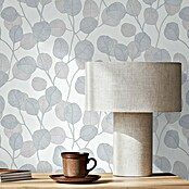 Marburg GZSZ Vinyltapete Blätterranke (Weiß/Graublau, Floral, 10,05 x 0,53 m) | BAUHAUS