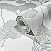 Marburg GZSZ Vinyltapete Blätterranke (Weiß/Graublau, Floral, 10,05 x 0,53 m) | BAUHAUS