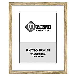 Marco de fotos Dalia (24 x 30 cm, Roble, Vidrio)