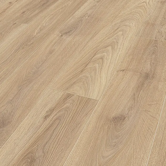 Krono Original Laminat Atlantic 8 - Biscotti Oak, Landhausdiele, 1.285 x 192 x 8 mm - Elegantes Laminat in natürlicher Holzoptik. Die warmen Farbtöne und die realistische Maserung verleihen jedem Raum eine gemütliche Atmosphäre.