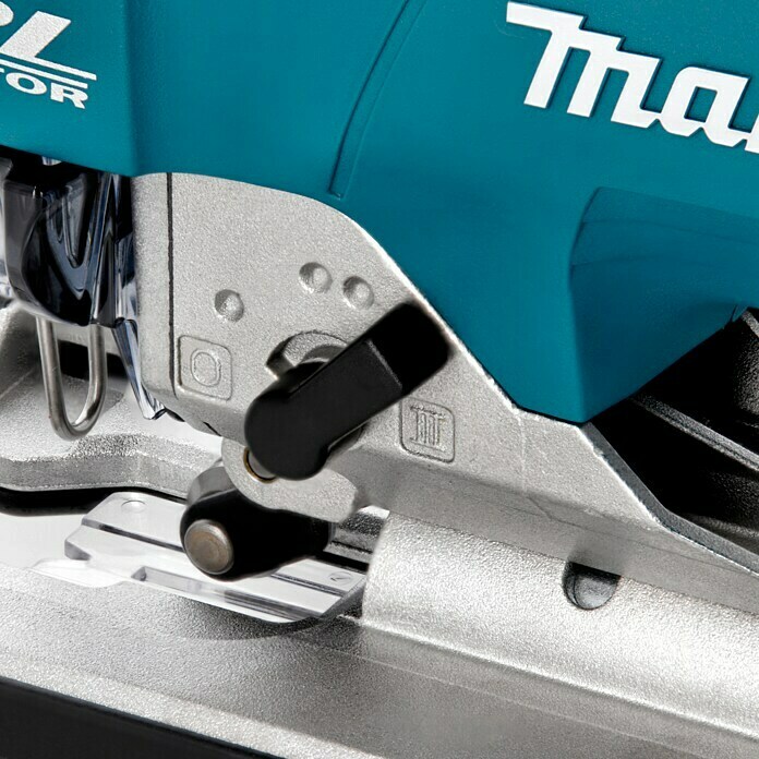 Makita Sierra de calar de batería (18 V, Iones de litio, Sin batería, Número de carreras marcha en vacío: 800 - 3.500 r.p.m.)