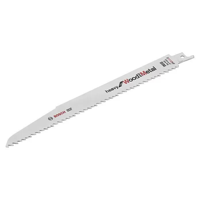 Bosch Professional AMPShare 18V Sierra de sable de batería GSA 18V-32 - 18 V, Sin batería, 0 /min - 2.500 /min, Cartón - Hoja de sierra sable bimetálica Bosch S1110VF blanca, 225mm, para madera y metal.