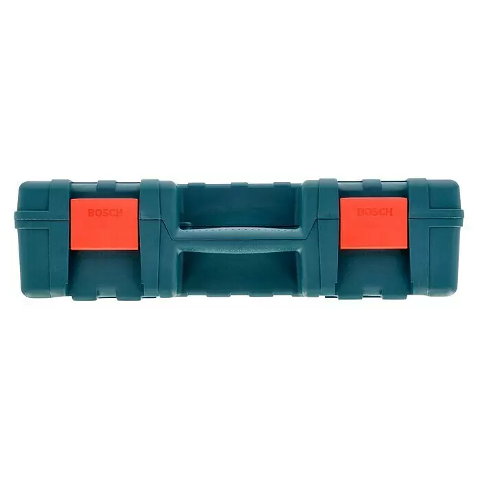 Bosch Professional AMPShare 18V Sierra de sable de batería GSA 18V-32 - 18 V, Sin batería, 0 /min - 2.500 /min, Maleta - Caja de herramientas Bosch de plástico azul oscuro con asa integrada y cierres rojos.