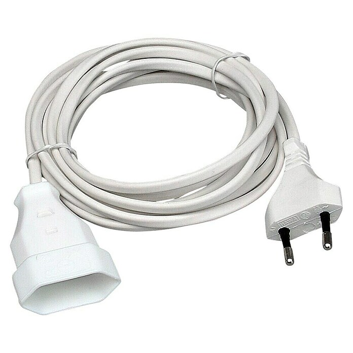 Kopp Euro-verlengkabel 3 m (H03VVH2-F, 3 m, Wit) | BAUHAUS