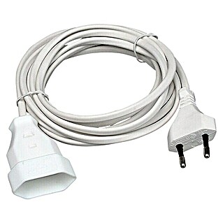 Kopp Euro-verlengkabel 3 m (H03VVH2-F, 3 m, Wit)