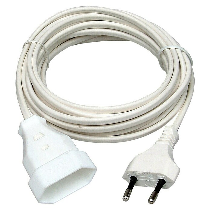 Kopp Euro-verlengkabel 5 m (H03VVH2-F, 5 m, Wit) | BAUHAUS