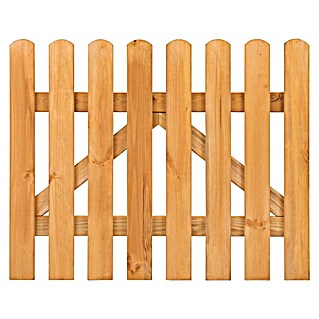Vrata za drvenu ogradu (100 x 80 cm, Bor, Boje ariša)