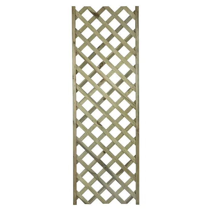 Rankgitter Diagonal - B x H: 60 x 180 cm - Holzspalier mit rautenförmigem Muster für Garten und Terrasse. Ideal als Rankhilfe und zur dekorativen Gestaltung von Außenbereichen.