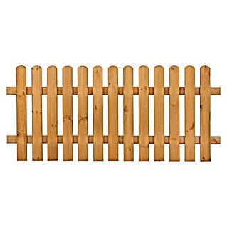 Drvena ograda za dvorište (Ravni oblik)