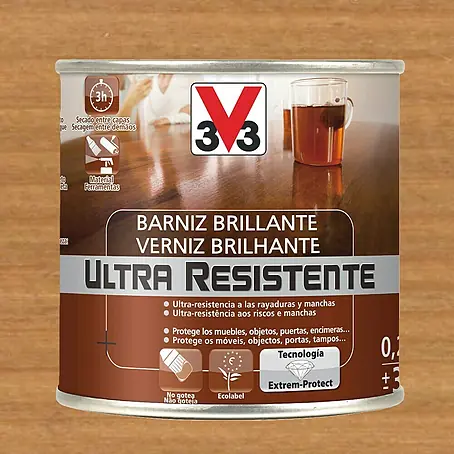 V33  Barniz para madera Brillante Ultra Resistente
