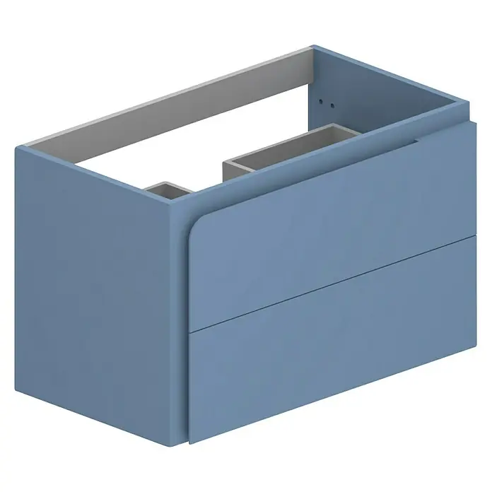 Mueble bajo de lavabo Caracas - L x An x Al: 45 x 80 x 50 cm, Azul - Un mueble de baño azul, perfecto para guardar los elementos esenciales del baño y para mantener el baño organizado y despejado.