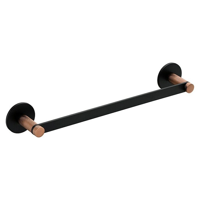 Toallero de barra Astral (45 cm, Negro/Cobre) | BAUHAUS