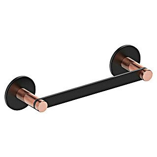 Toallero de barra Astral (30 cm, Negro/Cobre)