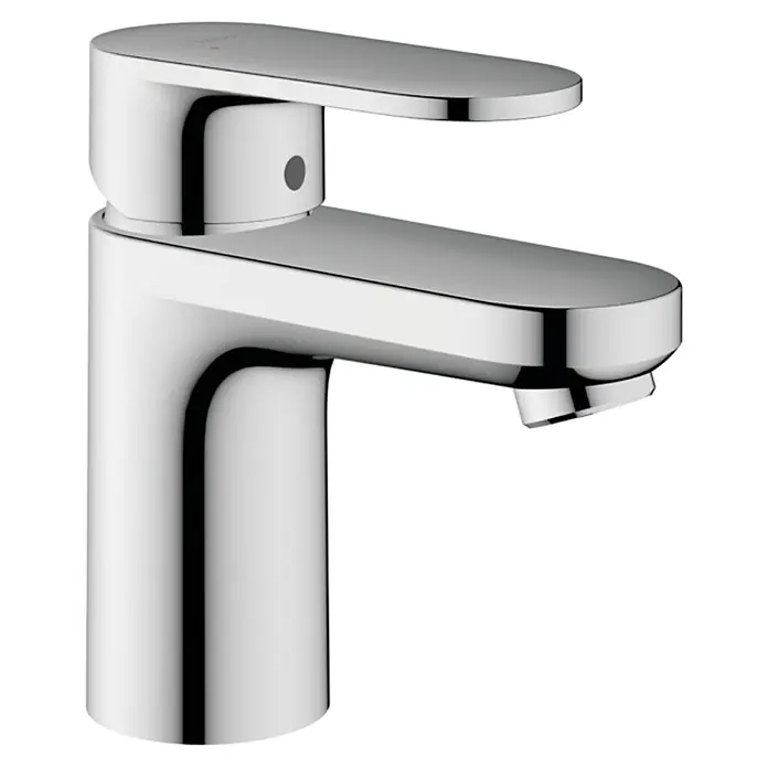 Hansgrohe Vernis Blend Waschtischarmatur 70 - Ausladung Armatur: 11,2 cm, Chrom, Glänzend - Moderne Chromarmatur für Waschbecken. Das glänzende Design ist ideal für jedes Badezimmer und sorgt für einen stilvollen Look.