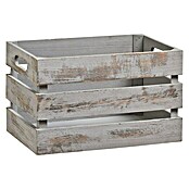 Zeller Present Caja de madera (31 x 21 x 18,7 cm, Gris)