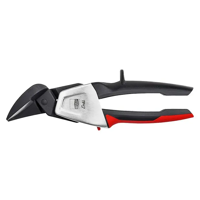 Bessey Ideal-Schere D39ASS - 230 mm, Rechtsschneidend - BESSEY Erdi Blechschere mit schwarzem Griff und roter Akzentuierung für präzise Schnitte in Blechen. Ideal für Profis und Heimwerker.