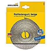 Schellenberg Rollladengurt (Beige, L x H: 12 m x 1,7 mm, Gurtbreite: 23 mm)