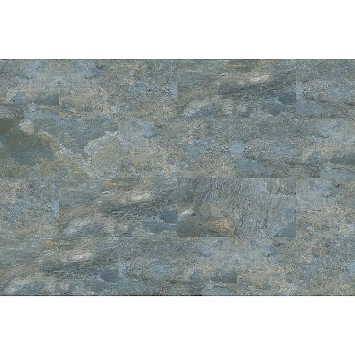 Decocer by Cinca Feinsteinzeugfliese Splash Azul - 30 x 60 cm, Blaugrau, Matt - Abstrakte Darstellung einer Steinfliese mit verschiedenen Grautönen und Texturen für den Innen- und Außenbereich.