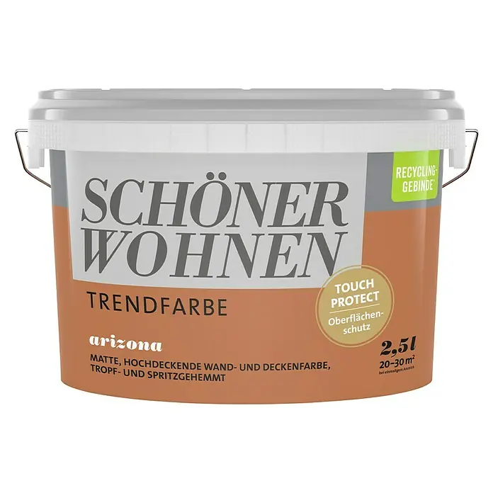 SCHÖNER WOHNEN-Farbe Wandfarbe TrendfarbeArizona, Matt, 2,5 l, Konservierungsmittelfrei