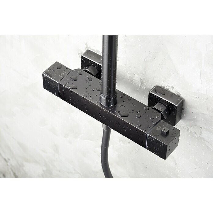 Imex Art Sistema de ducha (Grifo termostático, Black gun metal) | BAUHAUS