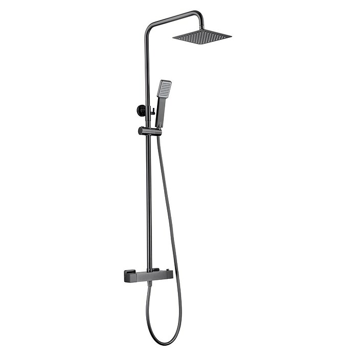 Imex Art Sistema de ducha (Grifo termostático, Black gun metal) | BAUHAUS