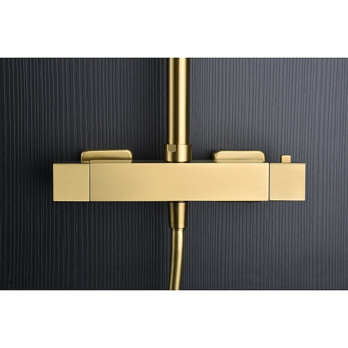 Imex Art Sistema de ducha (Grifo termostático, Oro) | BAUHAUS