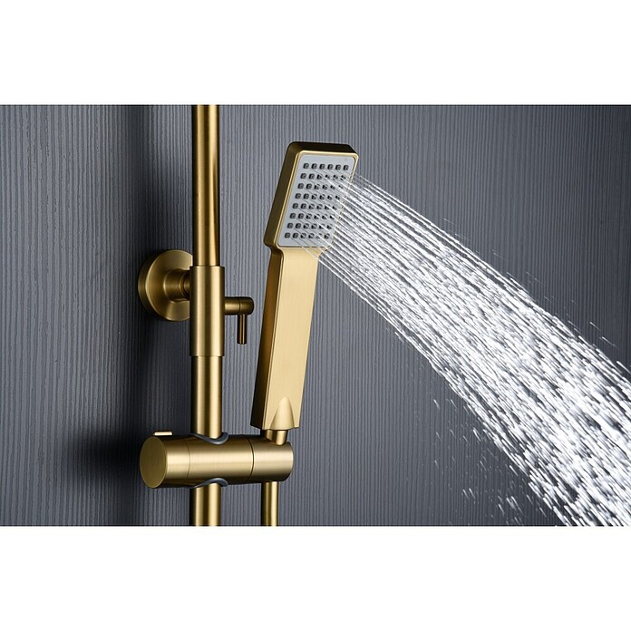 Imex Art Sistema de ducha (Grifo termostático, Oro) | BAUHAUS