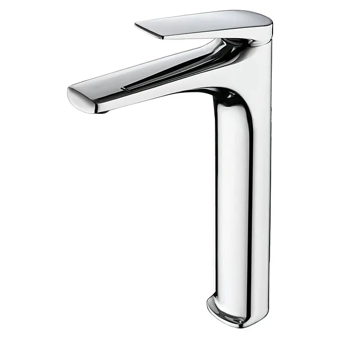 Imex Delos Grifo de lavabo alto - Cromo - Un grifo cromado moderno y brillante que aporta elegancia y funcionalidad a cualquier baño.