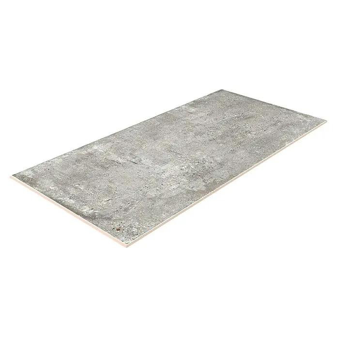 Feinsteinzeugfliese Bond Ash - 60 x 120 cm, Grau, Matt - Graue Fliese mit Betonoptik, ideal für moderne Innenräume. Die matte Oberfläche verleiht jedem Raum eine elegante Note.