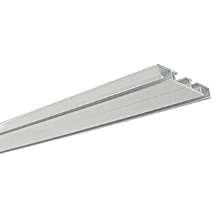 Gardinia Vorhangschiene Aluminium (Länge: 150 cm, Anzahl Läufe: 2 Stk., Weiß)