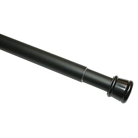 Gardinia Spannstange Ausdrehbar (Auszugslänge: 130 cm - 220 cm, Mattschwarz)