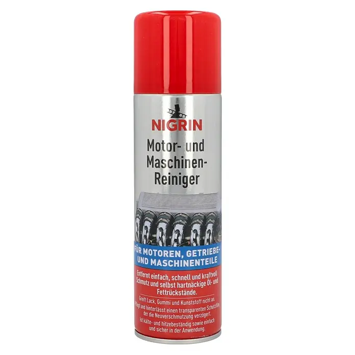 Nigrin Motor- & Maschinenreiniger - 250 ml - Abbildung einer Dose Nigrin Motor- und Maschinenreiniger, die für die Reinigung von Motoren und Maschinenteilen verwendet wird.