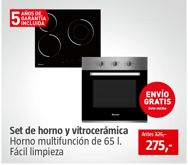 Pack horno y vitrocerámica