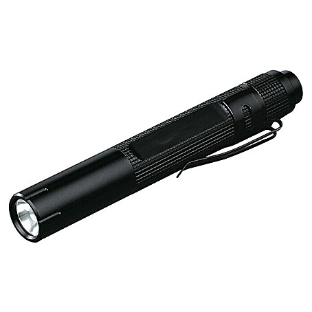 Hama LED-Taschenlampe Classic C-98 (Batteriebetrieben, Schwarz, 17 lm)