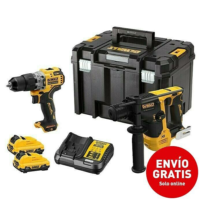 DeWalt Set taladro percutor de batería + martillo rotativo DCK2102L2T (12 V, 2 baterías, 3 Ah) | BAUHAUS