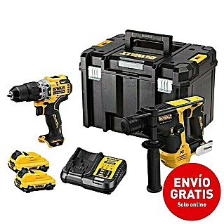 DeWalt Set taladro percutor de batería + martillo rotativo DCK2102L2T (12 V, 2 baterías, 3 Ah)