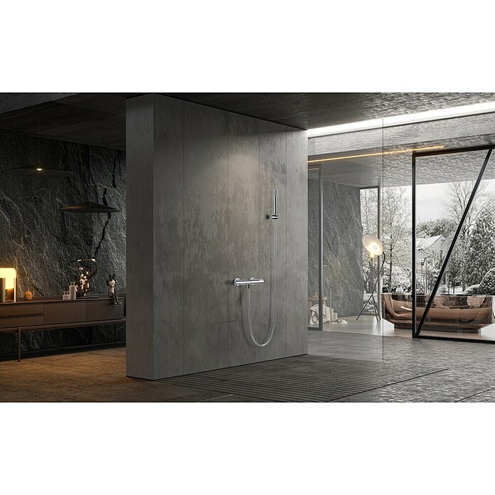Imex Génova Grifo termostático de ducha (Cromo) | BAUHAUS