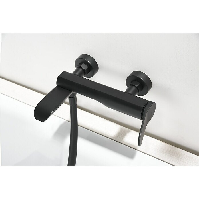 Imex Dinamarca Grifo monomando de bañera (Profundidad del grifo: 20,2 mm, Negro, Mate) | BAUHAUS