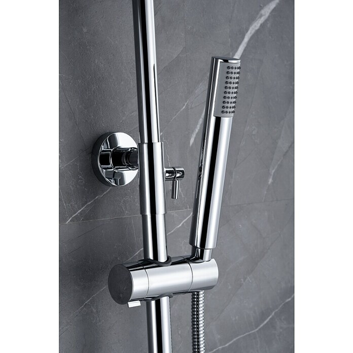 Imex Génova Sistema de ducha (Grifo termostático, Cromo) | BAUHAUS