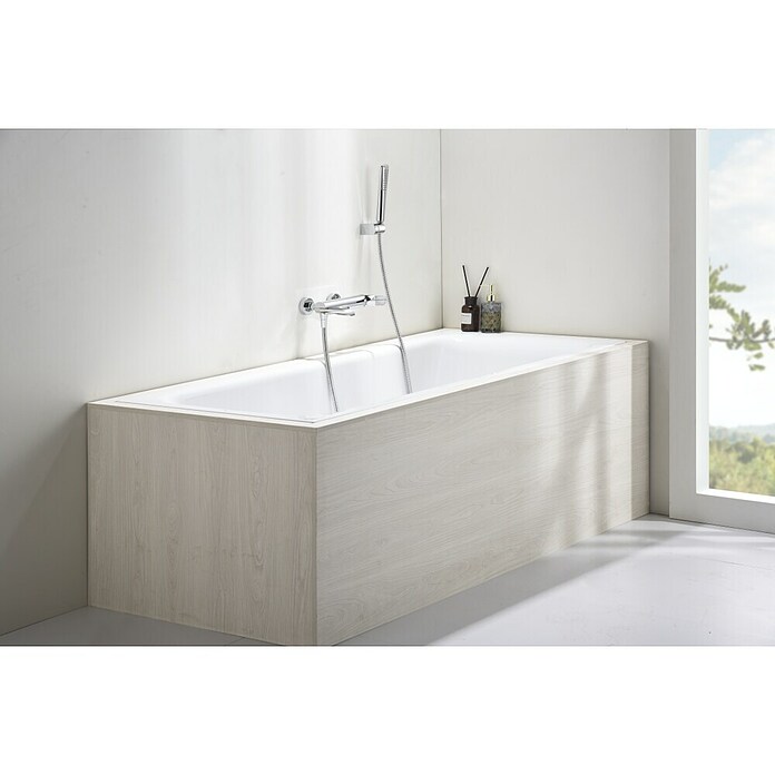 Imex Dinamarca Grifo monomando de bañera (Profundidad del grifo: 20,2 cm, Cromo, Brillante) | BAUHAUS