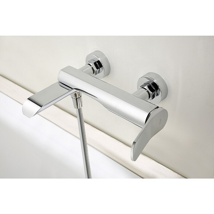 Imex Dinamarca Grifo monomando de bañera (Profundidad del grifo: 20,2 cm, Cromo, Brillante) | BAUHAUS