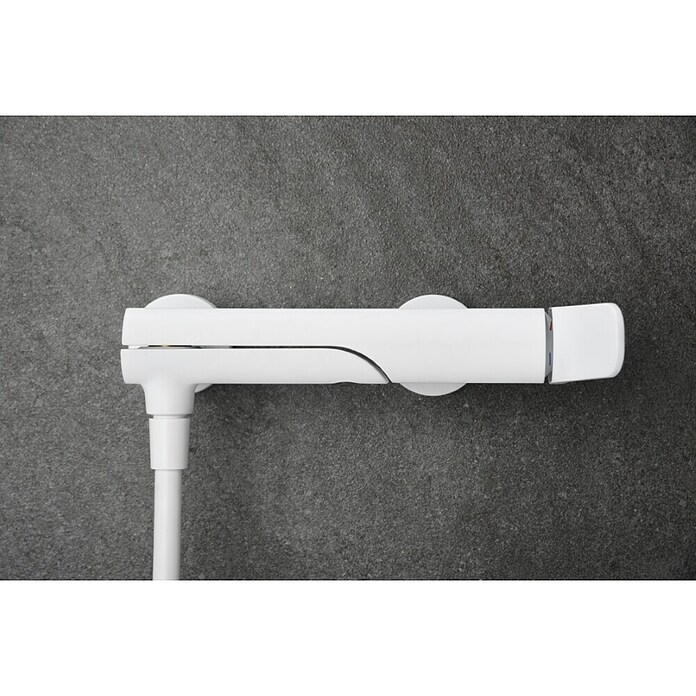 Imex Dinamarca Grifo monomando de bañera (Profundidad del grifo: 20,2 cm, Blanco, Mate) | BAUHAUS