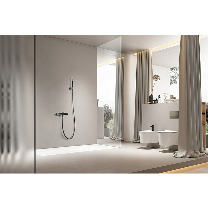 Imex Génova Grifo termostático de ducha (Black gun) | BAUHAUS