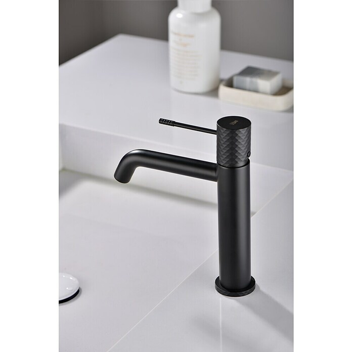 Imex Génova Grifo de lavabo (Negro) | BAUHAUS