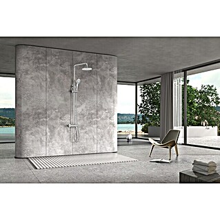 Imex Sistema de ducha Eco-Kent (Con grifo termostático, Distancia entre orificios: 150 cm, Número de tipos de chorro: 3 ud., Cromo)