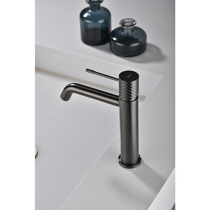 Imex Génova Grifo de lavabo (Black gun) | BAUHAUS
