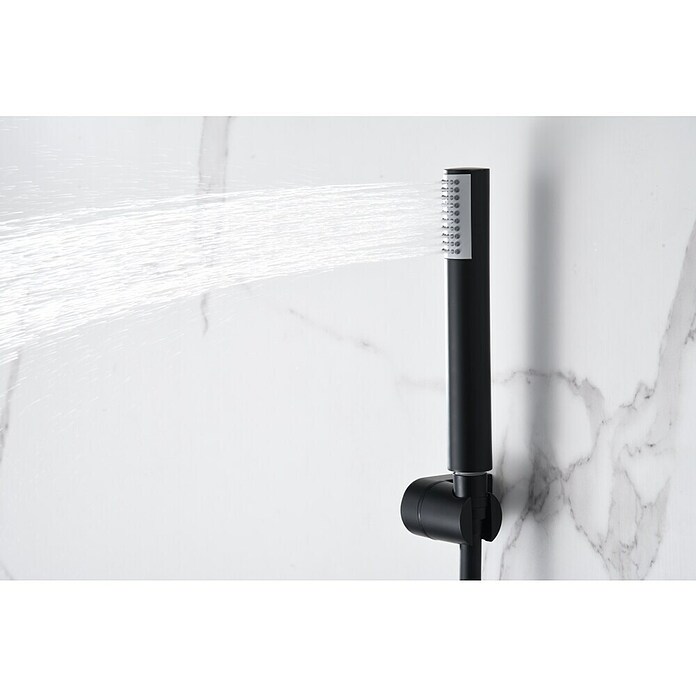 Imex Génova Grifo con termostato (Ancho: 29,5 cm, Negro, Mate) | BAUHAUS