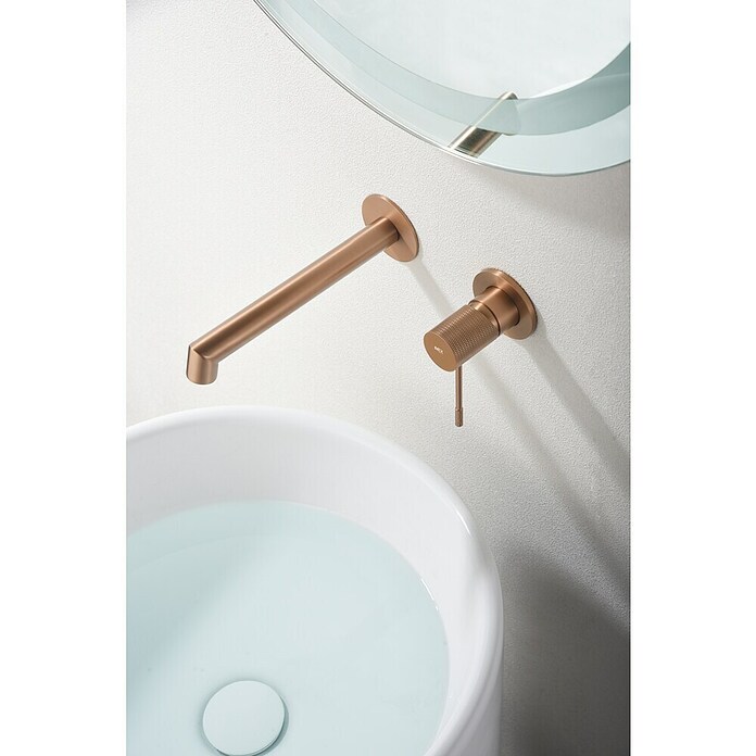 Imex Line Grifo de lavabo empotrado (Oro rosa) | BAUHAUS